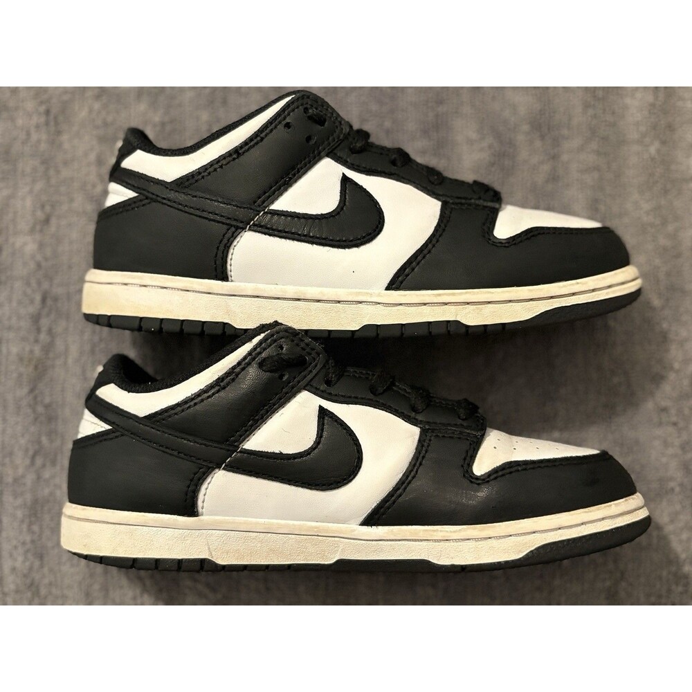 Nike Dunk Low Panda Black White Kids Size 2.5Y CW1588-100